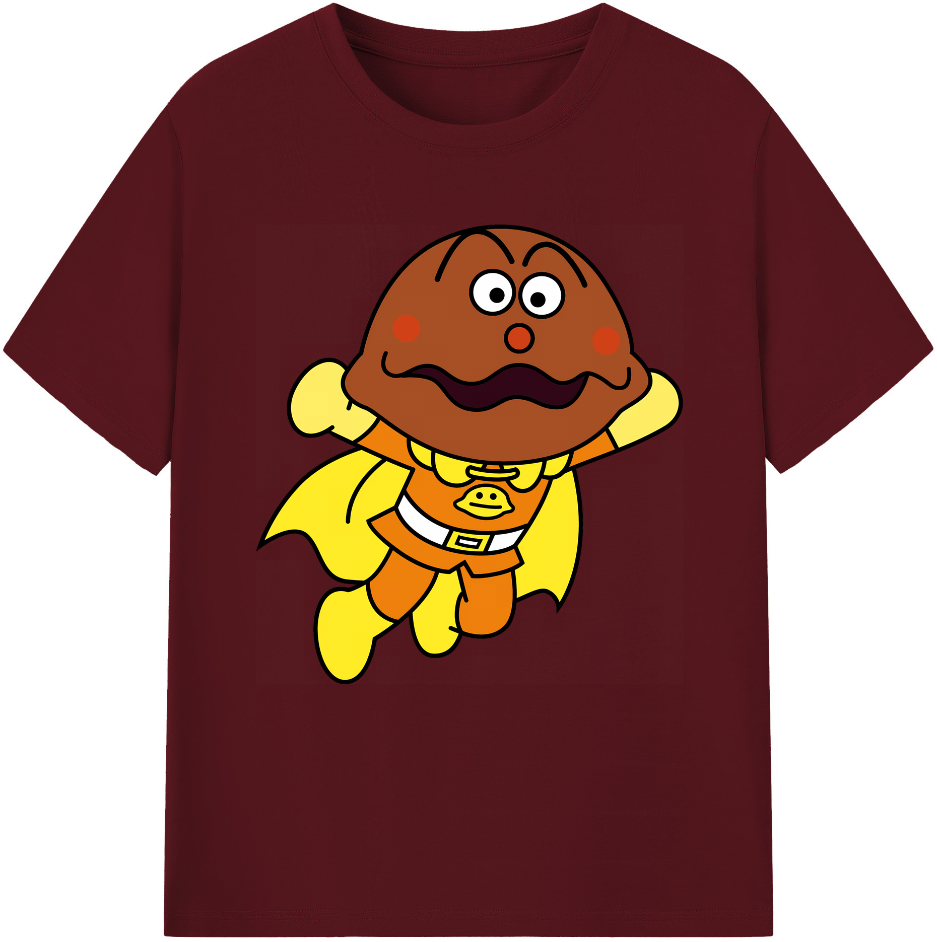（画像用） アンパンマン Anpanman 綿100％半袖Tシャツ（フロントプリント）